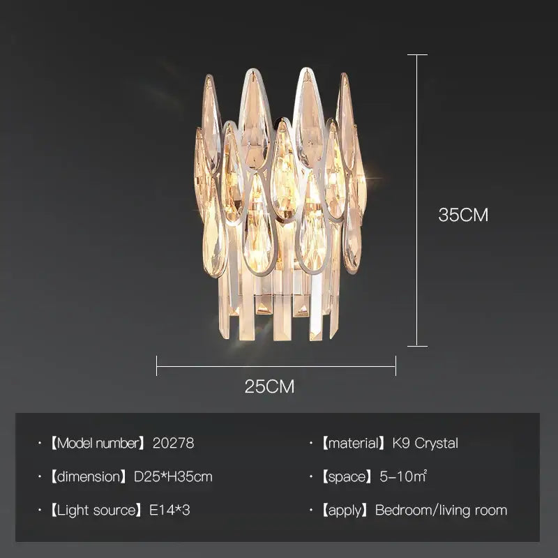 Post-modern luxury decorbites crystal chandelier for staircase