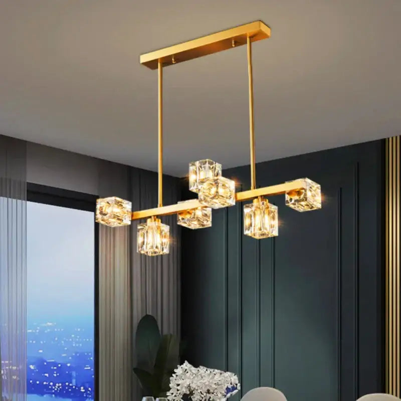 Modern gold decorbites crystal chandelier for dining room