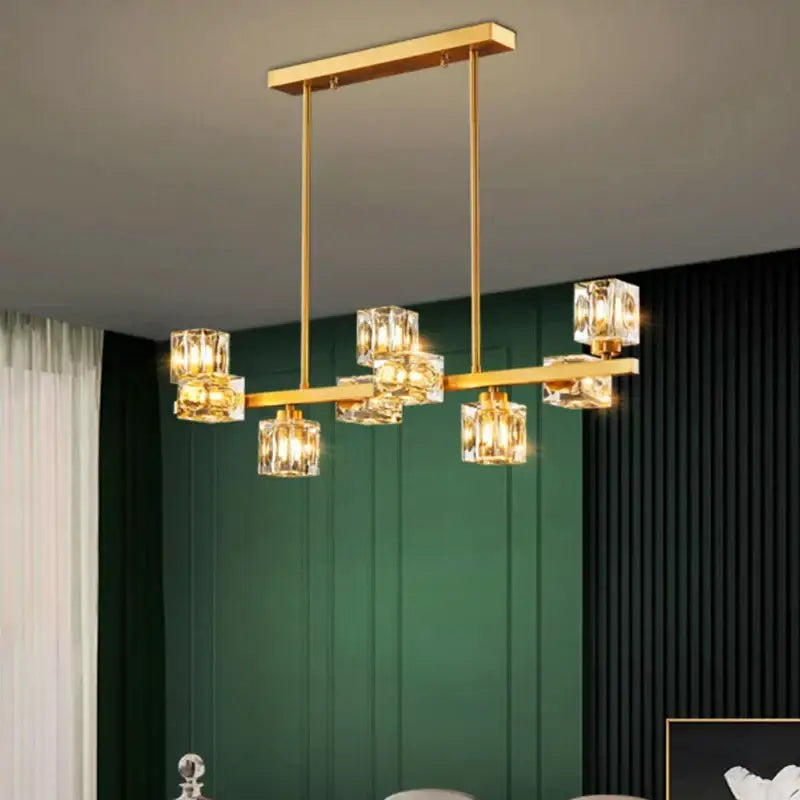 Modern gold decorbites crystal chandelier for dining room