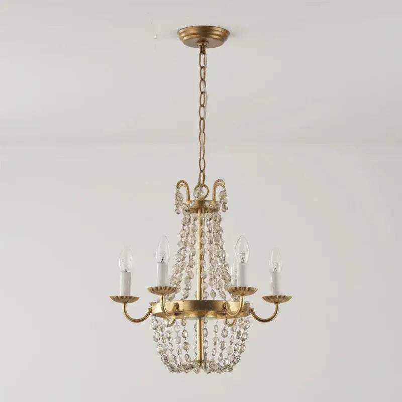 Antique brass decorbites crystal chandelier for dining room