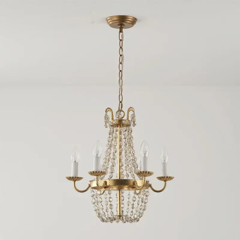 Antique brass decorbites crystal chandelier for dining room