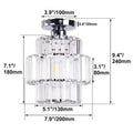 Modern chrome decorbites crystal chandelier living room ceiling light