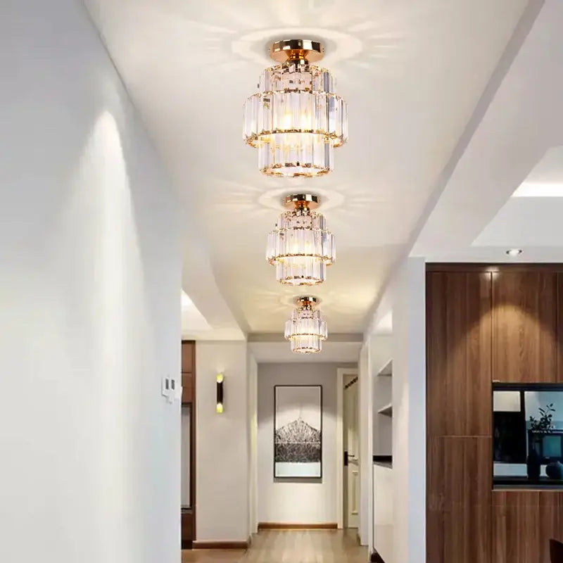 Modern chrome decorbites crystal chandelier living room ceiling light