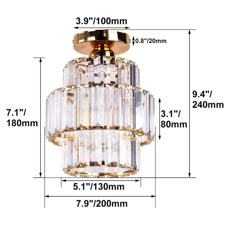Modern chrome decorbites crystal chandelier living room ceiling light