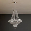 Ornate silver multi tier decorbites crystal chandelier living room