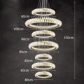Modern spiral white crystal chandelier dining room led pendant light