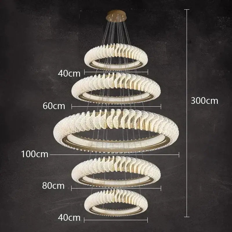 Modern spiral white crystal chandelier dining room led pendant light