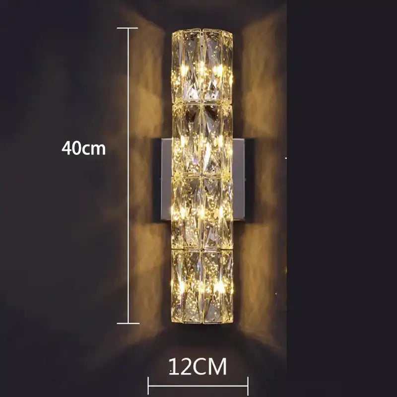 Modern golden geometric decorbites crystal chandelier living room light