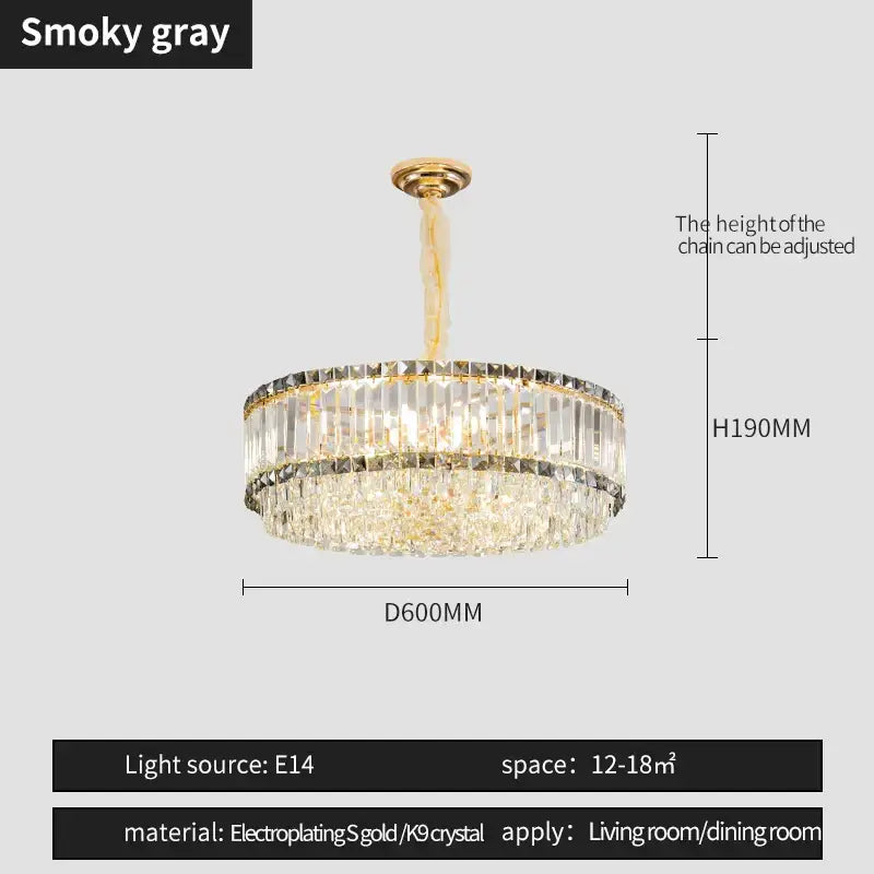 Modern gold decorbites crystal chandelier for living room