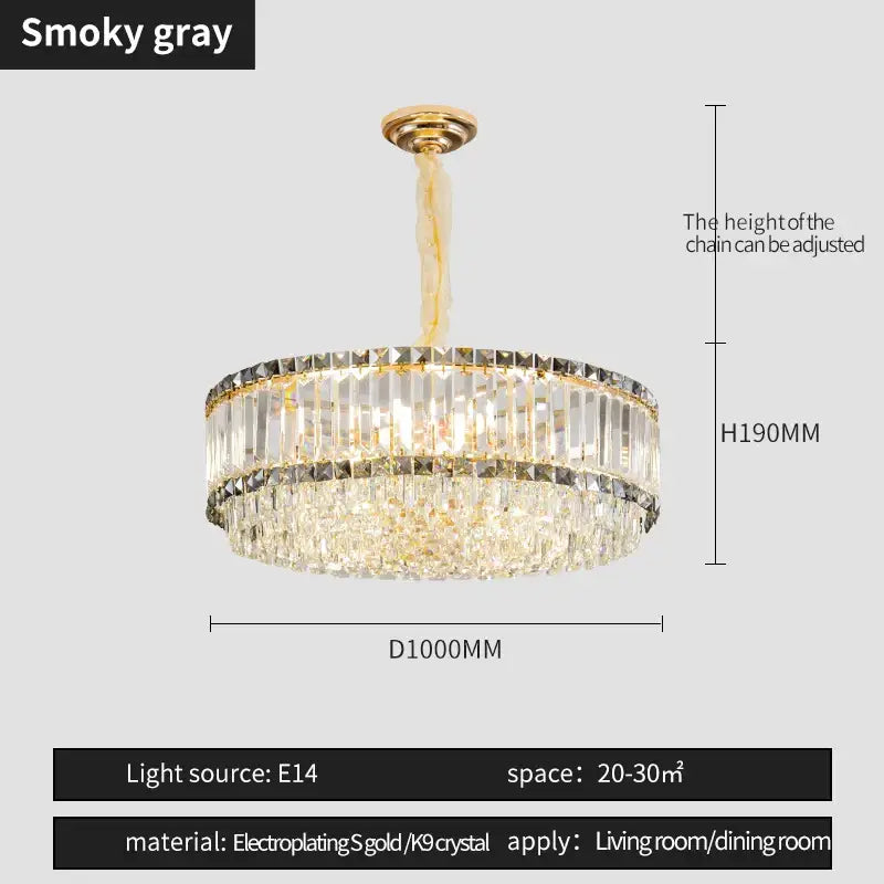 Modern gold decorbites crystal chandelier for living room