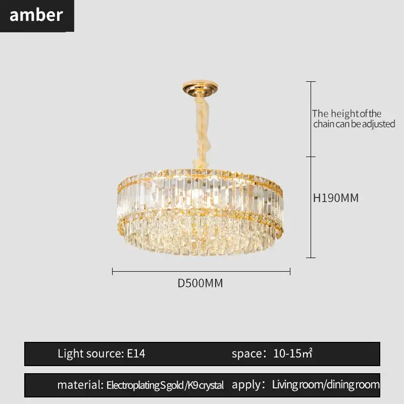 Modern gold decorbites crystal chandelier for living room