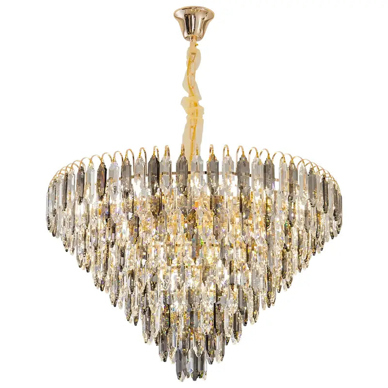Heart shaped gold decorbites crystal chandelier for living room