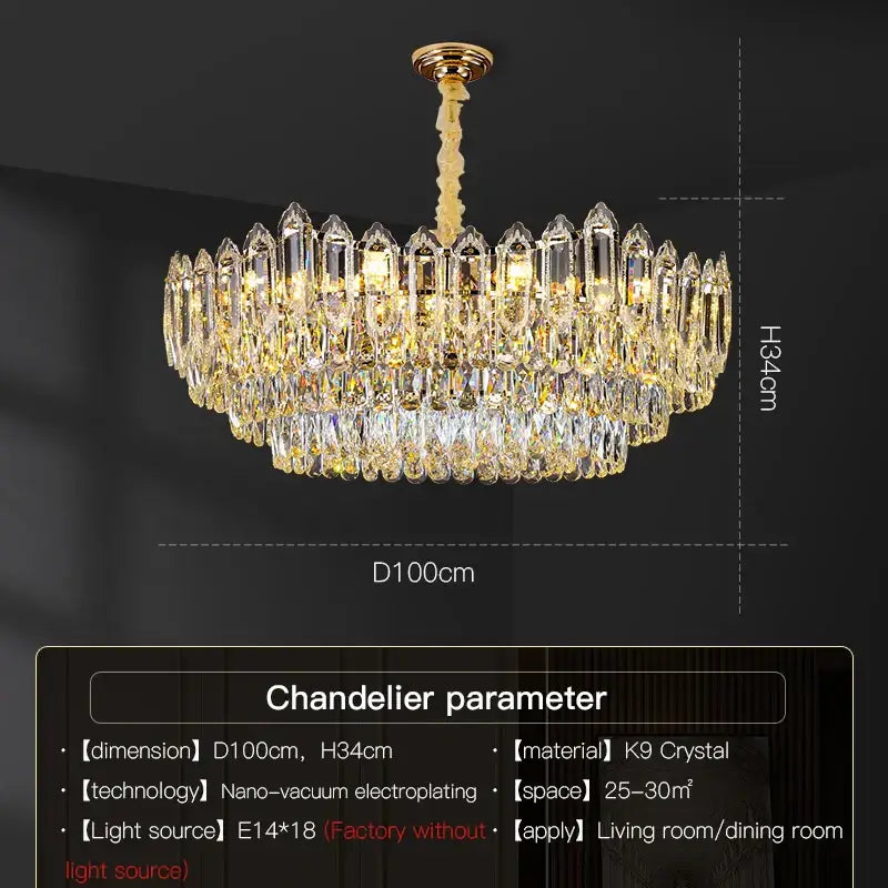 European luxury decorbites crystal chandelier for dining room
