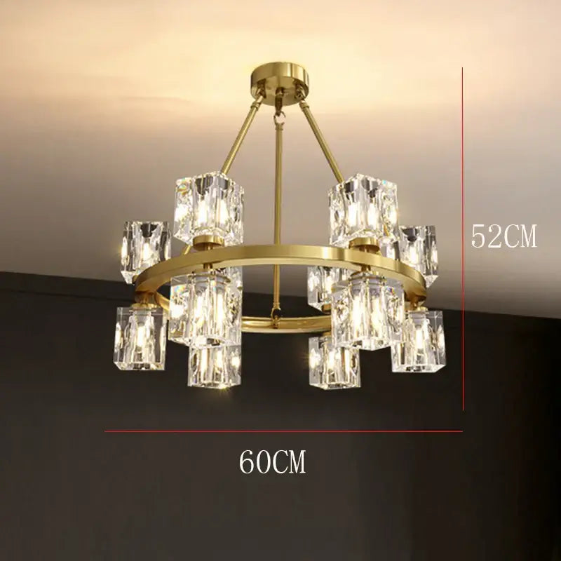 Modern gold decorbites crystal chandelier for dining room lighting