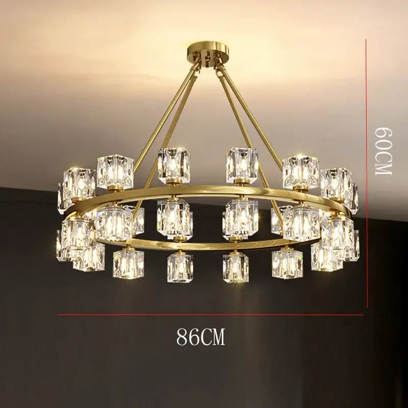 Modern gold decorbites crystal chandelier for dining room lighting