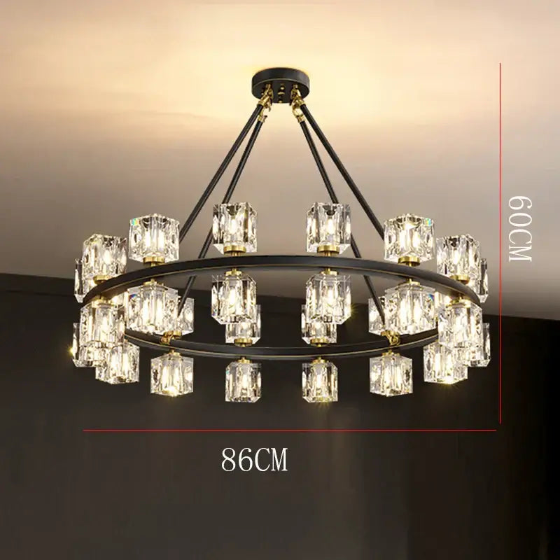 Modern gold decorbites crystal chandelier for dining room lighting