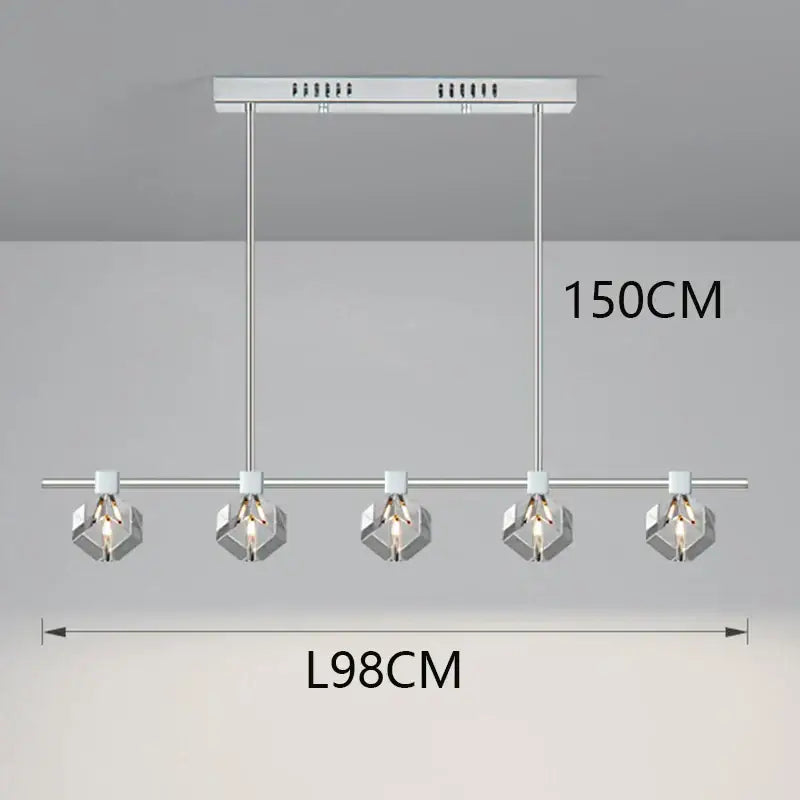 Modern black decorbites crystal chandelier for dining room