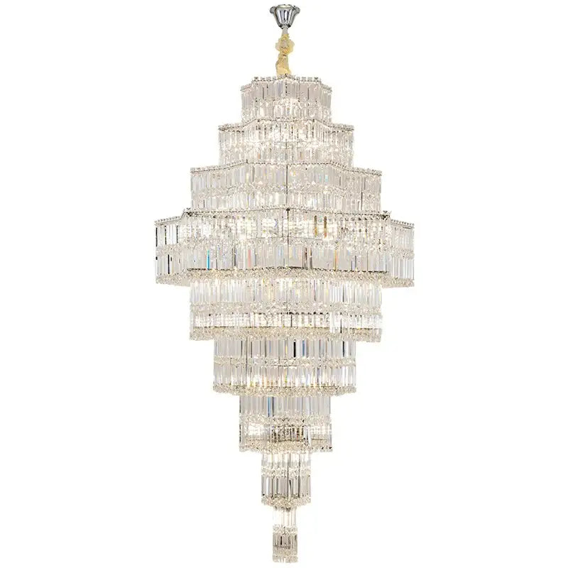 Post modern multi tier decorbites crystal chandelier living room light
