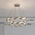 Modern multi tier ring decorbites crystal chandelier living room