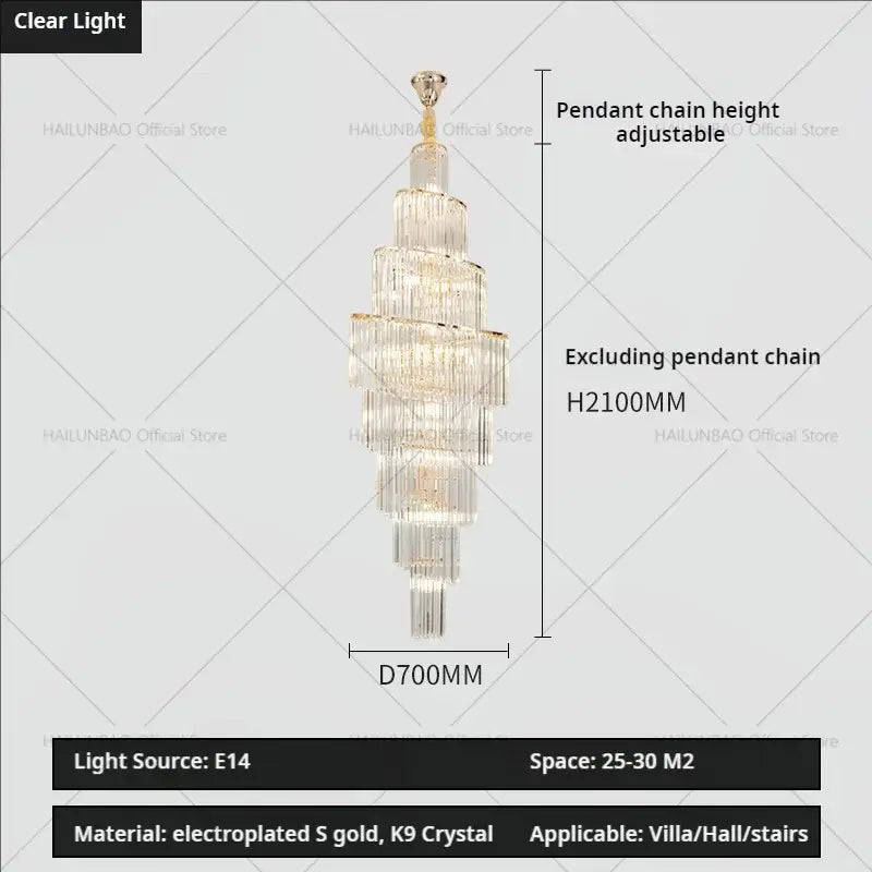 Modern gold decorbites crystal chandelier for villa living room