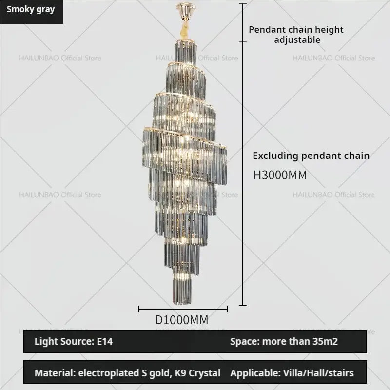 Modern gold decorbites crystal chandelier for villa living room