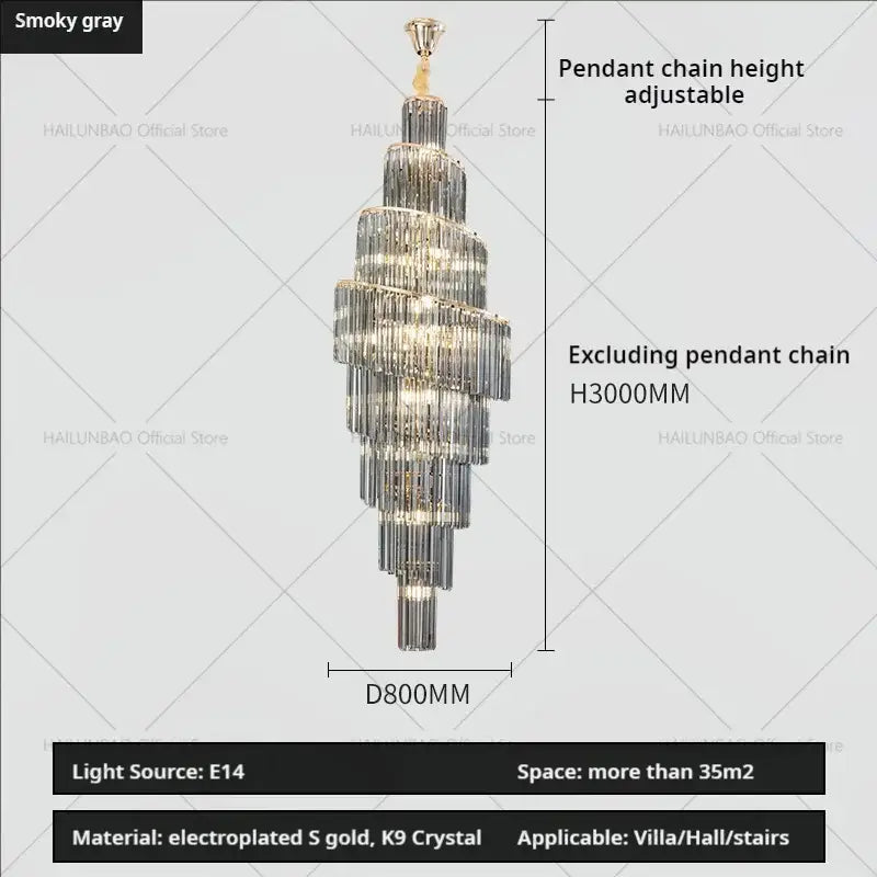 Modern gold decorbites crystal chandelier for villa living room