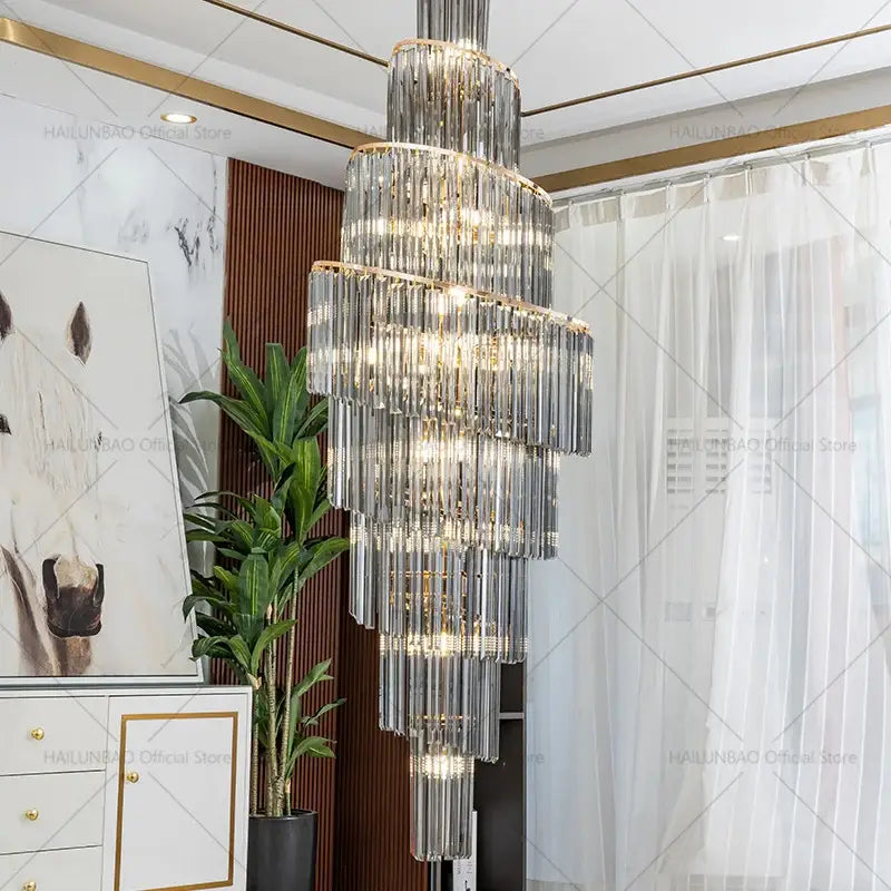 Modern gold decorbites crystal chandelier for villa living room
