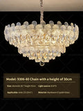 French cream petal decorbites crystal chandelier for living room