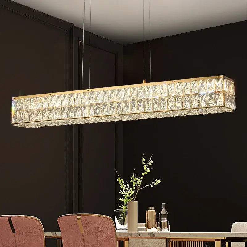 French vintage gold crystal chandelier dining room oval lighting