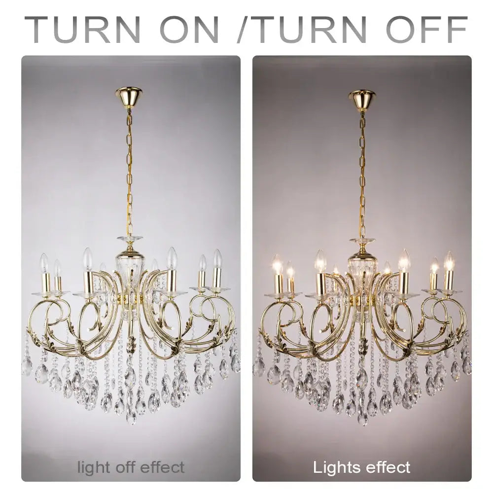 Luxury gold decorbites crystal chandelier for dining room lighting