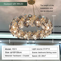 Modern gold decorbites crystal chandelier for dining room