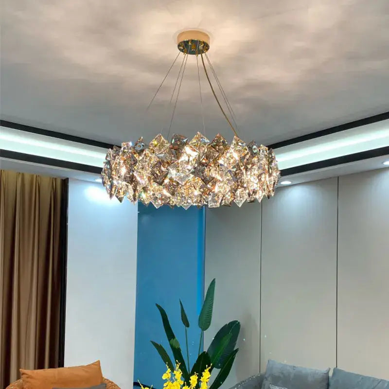 Modern gold decorbites crystal chandelier for dining room