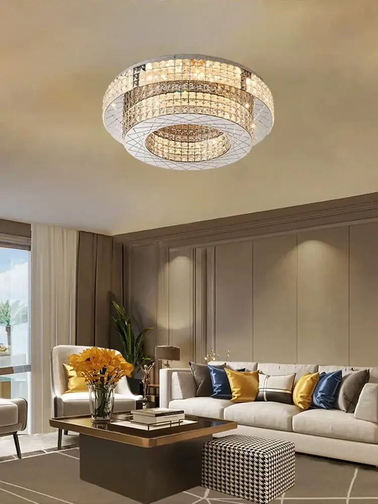 Modern black and chrome decorbites crystal chandelier dining room light