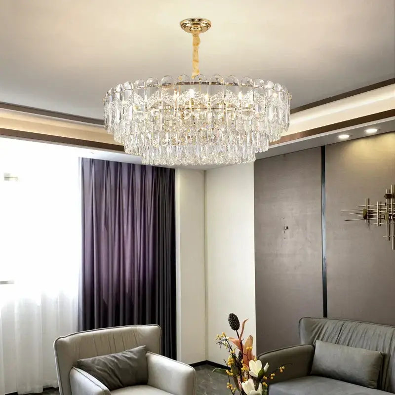 Modern luxury gold decorbites crystal chandelier dining room light