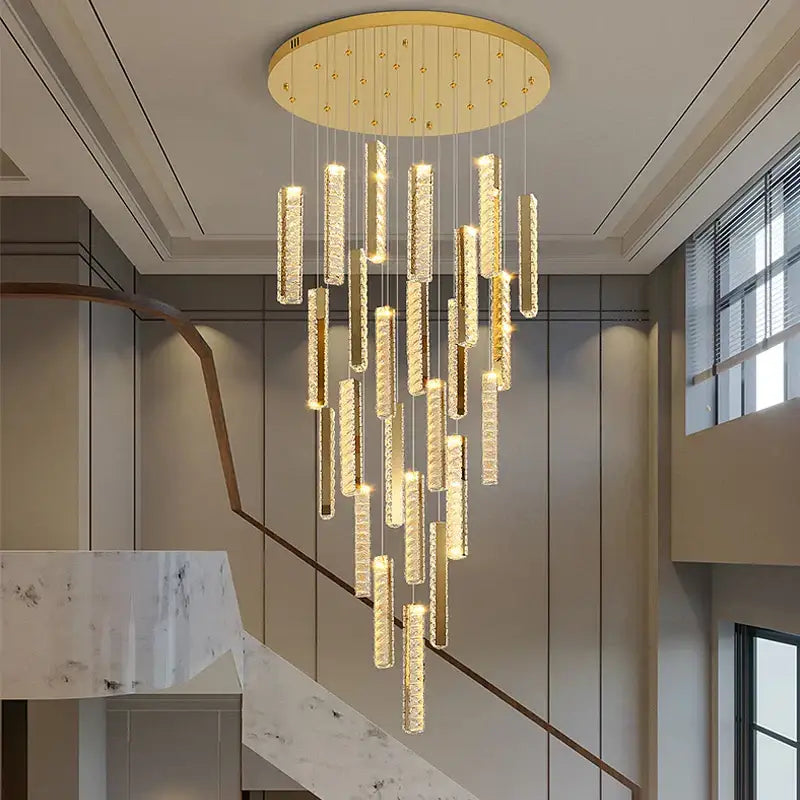 Modern golden decorbites crystal chandelier led dining room light