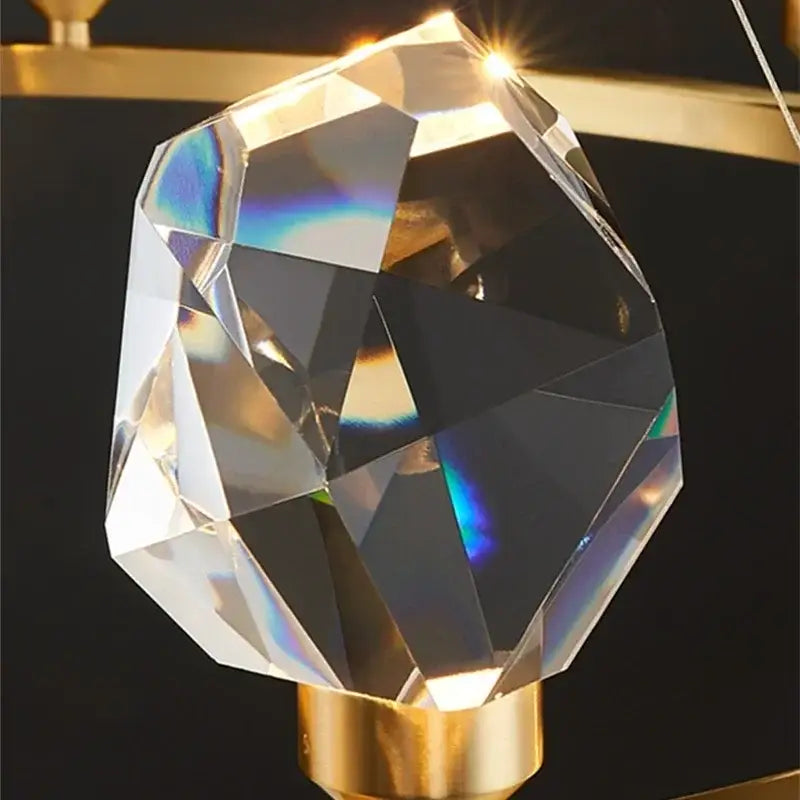 Modern gold decorbites crystal chandelier led dining room pendant lights