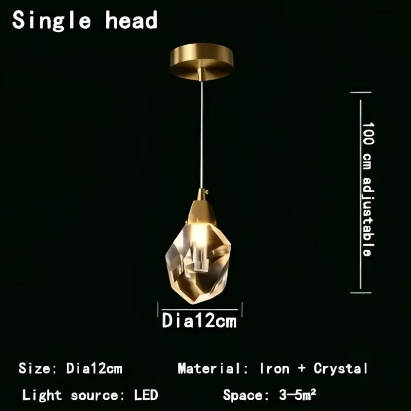 Modern gold decorbites crystal chandelier led dining room pendant lights