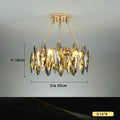 Modern gold decorbites crystal chandelier light for living room