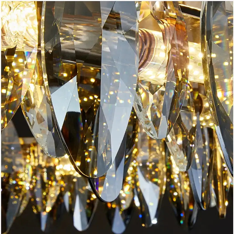 Modern gold decorbites crystal chandelier light for living room