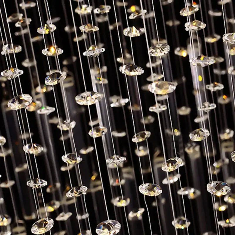 Modern decorbites crystal chandelier staircase cascading glass light