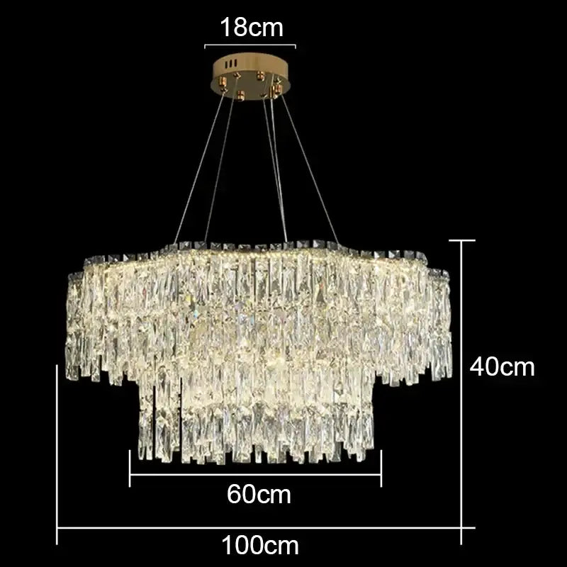 Modern gold decorbites crystal chandelier for living room lighting