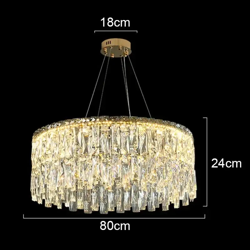 Modern gold decorbites crystal chandelier for living room lighting