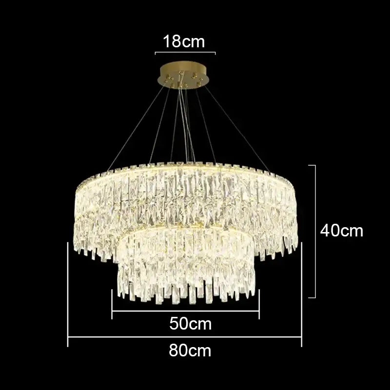 Modern gold decorbites crystal chandelier for living room lighting