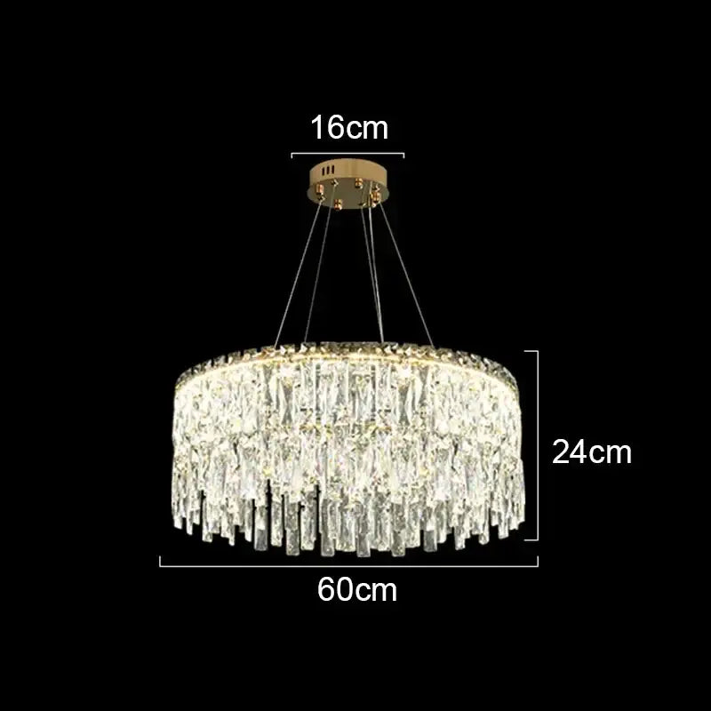 Modern gold decorbites crystal chandelier for living room lighting