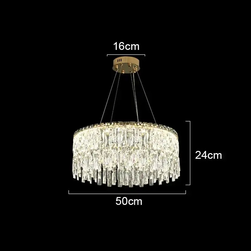 Modern gold decorbites crystal chandelier for living room lighting