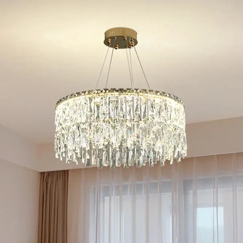 Modern gold decorbites crystal chandelier for living room lighting