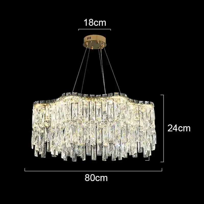 Modern gold decorbites crystal chandelier for living room lighting
