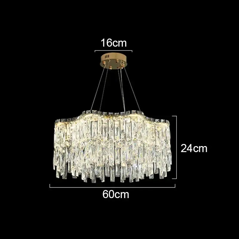 Modern gold decorbites crystal chandelier for living room lighting