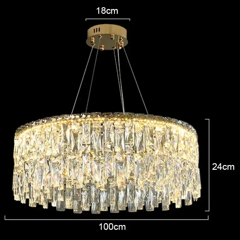 Modern gold decorbites crystal chandelier for living room lighting