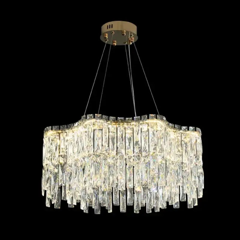 Modern gold decorbites crystal chandelier for living room lighting
